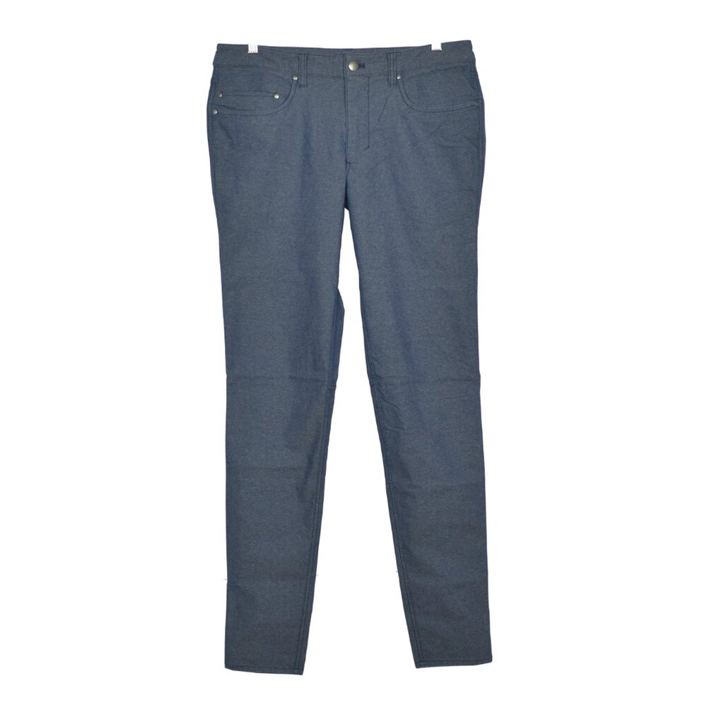lululemon Mens ABC Pant Skinny *Tech Canvas 34" Size 31 in Heathered Deep Navy